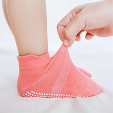 Load image into Gallery viewer, 6 Pairs Cotton Baby 's Non-slip Boat Low Cut Floor Socks With Rubber Grips For Boys & Girls Sock