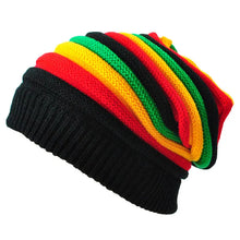 Load image into Gallery viewer, Jamaica Reggae Gorro Rasta Style Cappello Hip Pop Men's Winter Hats Female Red Yellow Green Black Fall Fashion Women's Knit Cap