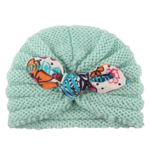 Load image into Gallery viewer, New Handmade Cotton Girl Hat Autumn Winter Baby Boy Girl Hat Colorful Bow Elastic Cute Baby Turban In Elegant Design