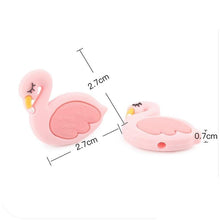 Load image into Gallery viewer, 5PCS/SET Silicone Animal Beads BPA Free Baby Teething Beads Toy For Pacifier Clips New Born Silicone Rodent Tiny Rod Baby Teether For Baby Kids