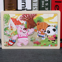 Load image into Gallery viewer, 24 Slice Wood Puzzles Children Adults Vehicle Puzzles Wooden Toys Learning Education Environmental Assemble Educational Games For Kids and Babies