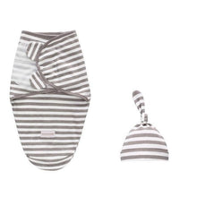 Load image into Gallery viewer, Newborn Wrapping Swaddle Baby Envelop Wrap Blanket Baby Hat Sleeping Bag Set Sleep Bag