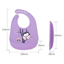 Load image into Gallery viewer, Trend NEW Baby Adjustable Picture Waterproof Saliva Dripping Soft Silicone Bibs For Girls and Boys Kids