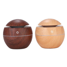 Load image into Gallery viewer, Ultrasonic Air Humidifier Wood Essential Aroma Oil Diffuser With LED Light Electric Aromatherapy Mist Maker