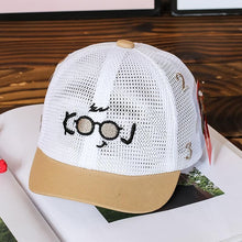 Load image into Gallery viewer, Luxury Summer Newborn Baby Sun Hat Cotton Beret Hat Cartoon Striped Bear Snapback Baseball Cap Baby Hats For girls and Boys Kids