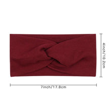 Load image into Gallery viewer, Baby Solid Cross Knitted Headband For Girls Women Kids Twisted Elastic Hairband Turban
