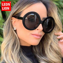 Load image into Gallery viewer, Luxury Round Oversized Big Frame Oval Vintage Elegant Woman Sunglasses Oculos De Sol Gafas