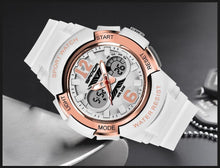 Load image into Gallery viewer, Fashion New Women Sports Waterproof 50m Watch With Digital LED Ladies Shock Display in Military Electronic Army Style
