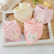 Load image into Gallery viewer, Baby Bibs Triangle Double Cotton Bibs Cartoon Saliva Towel Baby Boys Girls Feeding Apron Cotton Bib for Kids