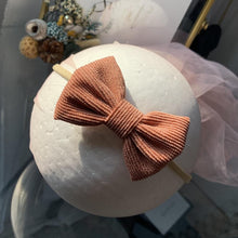 Load image into Gallery viewer, Baby Headband Bow Headbands For Girl Corduroy Head Band Thin Nylon Hairband Newborn Kids Hair Accessories Bow For Kids