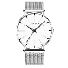 Load image into Gallery viewer, Minimalist Men's Fashion Ultra Thin Watch Simple Men Business Stainless Steel Mesh Belt Quartz Watch Relogio Masculino