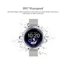 Load image into Gallery viewer, Luxury Modern Stylish Women Smart Watch With Round Screen Smartwatch For Girl Woman and Ladies With Heart Rate Monitor Compatible For Android and IOS Sistems