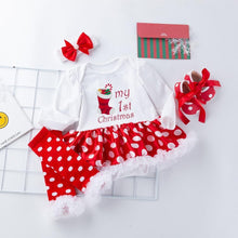 Load image into Gallery viewer, My First Christmas Newborn Baby Girl Tutu Dress Outfits Set Unique Design Excellent Look Perfect Gift