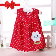 Load image into Gallery viewer, New Summer Cute Baby Girl Infant girl Princess Dress with Headband In Tutu Design With Flowers