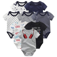 Load image into Gallery viewer, 8PCS Set Modern Baby Rompers Cotton Overalls Newborn Clothes Jumpsuit Sumemr Baby set for Boys and Girls Kids