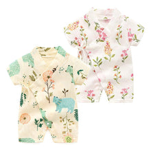 Load image into Gallery viewer, Newbor Summer Romper Jumpsuit Sleepwear In Casual Style for New Born Baby Boys and Girls