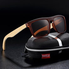 Load image into Gallery viewer, Polarized Bamboo Elegant Wood Sunglasses for Men and Women in Famous Retro Classic Style Design With UV400 Protection