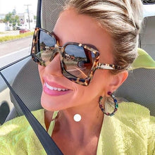 Load image into Gallery viewer, Fashion Oversized Women Square Big Frame Graduent Woman and Lady Sunglasses Brand Designer with UV400 Protection gafas de sol mujer