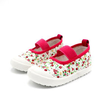 Load image into Gallery viewer, Baby Girl Shoes Kids Canvas Shoes Children's Casual Sneakers Candy Color Flowers For Girls Floral Prints