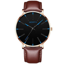 Load image into Gallery viewer, Minimalist Men's Fashion Ultra Thin Watch Simple Men Business Stainless Steel Mesh Belt Quartz Watch Relogio Masculino