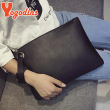 Load image into Gallery viewer, Yogodlns Fashion solid women's clutch bag leather women envelope bag clutch evening bag female Clutches Handbag free shipping