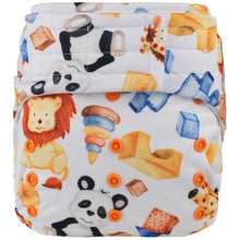 Load image into Gallery viewer, Hook & Loops Pocket Diaper - cloth Inner Waterproof Washable Reusable Baby Diaper For Kids
