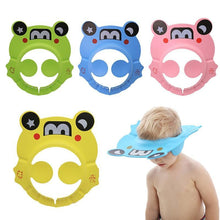 Load image into Gallery viewer, Baby Bathroom Safety Visor Hat Child Shower Cap Adjustable Soft Protect Cute Children Shampoo Safety Protection Bathroom Accessories