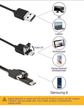 Load image into Gallery viewer, 7 MM IP67 Waterproof Endoscope Camera 6 LEDs Adjustable USB Android Flexible Inspection Borescope Cameras for Phone PC