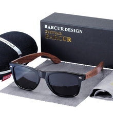 Load image into Gallery viewer, Wood Elegant Modern Classic Universal Men and Woman Sunglasses With Polarized Glasses and UV400 Protection