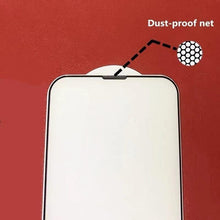 Load image into Gallery viewer, 3Pcs Dust Net Protective Glass For iPhone 13 12 11 Pro XS Max XR 12 Mini Full Cover Protector Tempered Glass on iphone 13 14 Pro Soft Flexible Ceramic Film Screen Protector Compatible with iPhone