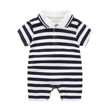 Load image into Gallery viewer, Style Summer Baby Boy girl Rompers 100% Cotton Gentleman Romper Toddler Kids Jumpsuits For Boys