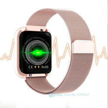 Load image into Gallery viewer, Luxury NEW Fashion Style Stainless Steel Smart Watch For Women and Men Electronics Sport Wrist Watch For Android IOS Square Smartwatch Smart
