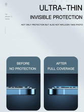 Load image into Gallery viewer, Colourful Tempered Glass Protective Film For iPhone 13 12 11 Pro Max Back Cover Camera Lens Screen Protector For iPhone 13 Mini Camera Lens Protective Lens Film