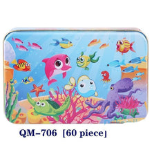 Load image into Gallery viewer, New 60 Pieces Wooden Puzzle Kids Toy Cartoon Animal Wooden Puzzles Child Early Educational Learning Toys for Christmas Gift