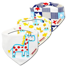 Load image into Gallery viewer, Cartoon Cotton Newborn Baby Boys and Girls Bibs Baby Towel Scarf Children Cravat Infant Kids Scarf