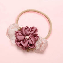Load image into Gallery viewer, Modern Fashion Floral Headband Newborn Baby Elastic Hairbands Pearl Fresh Style Bow Knot For Girls