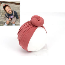 Load image into Gallery viewer, Modern Baby Headband Girl Headbands Cotton Knot Bow Turban Headband Stretchy Baby Bow For Girls