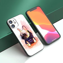 Load image into Gallery viewer, Cute Frenchie Puppy Phone Case For Iphone 14 13 12 Mini 11 Pro Max 7 8 Xr X Xs 7 8 Plus Se 2020 2022 Cover Cute Slim Phone Transparent Soft Elastic Silicone Cover