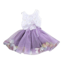 Load image into Gallery viewer, Luxury Modern Handmade Girls Sweetness Flower Kids Dress Princess Summer Sleeveless Mini Tutu Dress Childs Bow Pink Yellow Red Girls Clothing Dress
