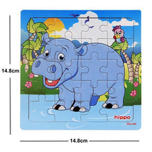 Load image into Gallery viewer, 38 Style Cartoon Wooden Puzzle Children Animal/ Vehicle Toy For 2-6 Year Baby Early Educational Toys for Kids