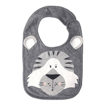 Load image into Gallery viewer, Luxury Cartoon Animal Cotton Printing Snap Button Bib Waterproof Saliva Towel Infant Cloths Feeding Apron For Kids