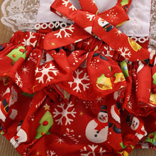 Load image into Gallery viewer, New Christmas Princess Set Newborn Baby Girls Suspender Dress Romper Bodysuit And Hairband Set