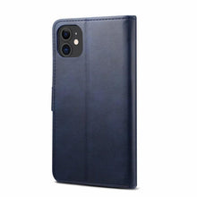 Load image into Gallery viewer, Luxury Red Leather Magnetic Flip Case For Iphone 14 12 13 11 11 Pro Max Xr Xs Max X Wallet Cover For iphone Leather Wallet Case Card Slots Kickstand Magnetic Buckle Flip Phone Cover