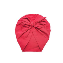 Load image into Gallery viewer, Luxury Modern Baby Headband Hat Bowknot Print Cotton Stretchy Turban Headband Infant Head Wrap Beanie Hat For Babies and Kids
