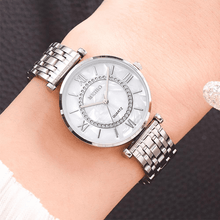 Load image into Gallery viewer, New Luxury Crystal Women Bracelet Watches Top Brand Fashion Diamond Ladies Quartz Watch Steel Female Wristwatch For Women and Girls