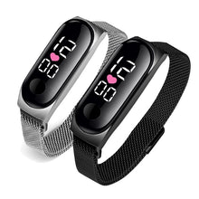 Load image into Gallery viewer, STEVVEX Men's Business Electronic Watch Simple Luxury Steel Belt Folding Buckle Sports Digital Watch For Men and woman