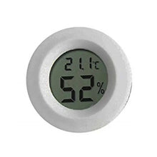Load image into Gallery viewer, Mini LCD Digital Thermometer Hygrometer Meter Round Shape LCD Display Reptile Aquarium Temperature Humidity Meter Detector Tool