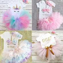 Load image into Gallery viewer, Unicorn tutu dresses for Newborn Baby girl and 1st Birthday Outfits for baby Girls In Luxury Modern New Baby Design