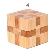 Load image into Gallery viewer, 12 Style Brain Teaser 3D Wooden Interlocking Puzzles Game Toy Bamboo Small Size For Adults Kids