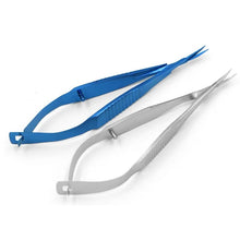 Load image into Gallery viewer, Titanium alloy Ophthalmic microsurgery Stainless steel scissors animal experiment 8.5cm Venus scissors surgical tools